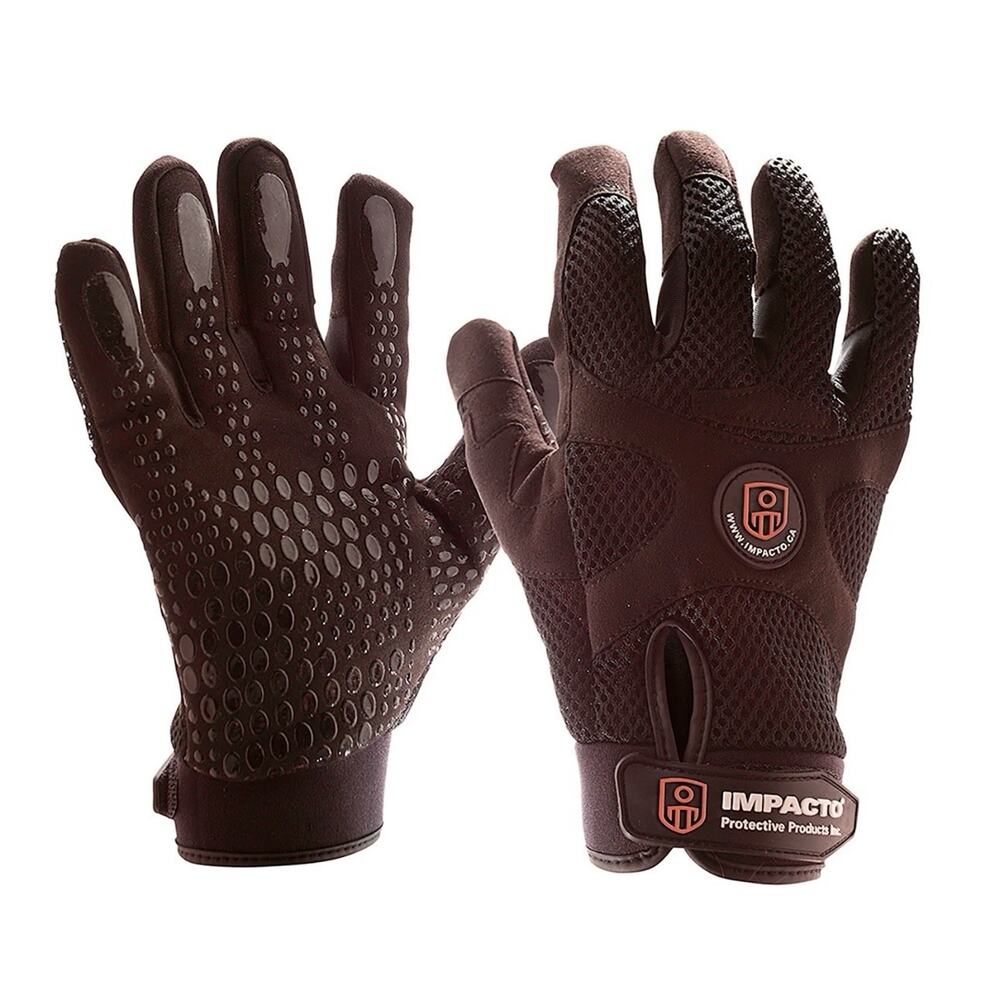 NWT Impact BG408 ANTI-VIBRATION MECHANIC GLOVES Large Black 9 New